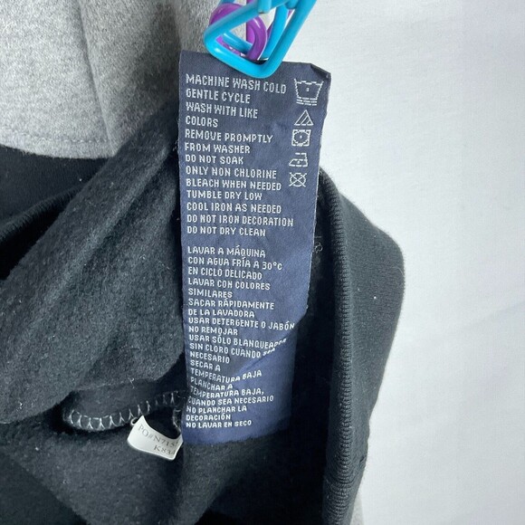 Nautica Men's 1/4 Zip Medium Long Sleeve Pullover Sweater Color Block Black/Gray - Picture 7 of 9